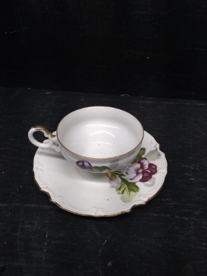 Hand painted Cup and Saucer by Ucagco China Japan