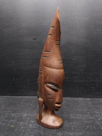 Hand Carved Native American Figure-Tribal Head