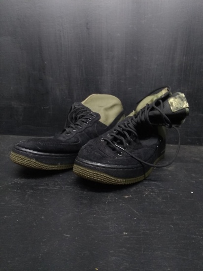 Pair Nike Air High Top Camo Shoes-Size 11