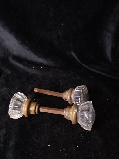 Collection of Vintage Crystal Architectural Door Knobs