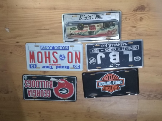 Collection Assorted Novelty/Advertising Metal Car Tags