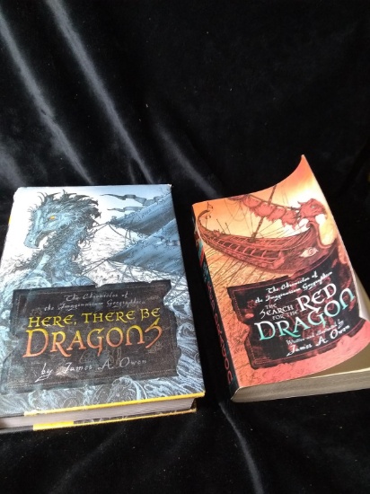 James A Owen Book Collection - Here There Be Dragons & The Search For The Red Dragon