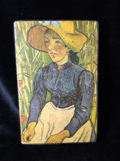 Print of Wooden Block-Van Gogh-Peasant Woman
