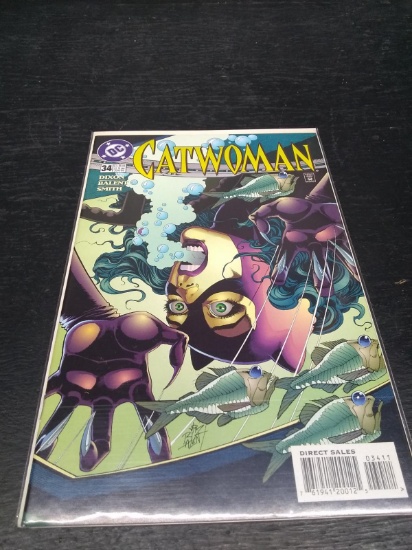 DC Comic Book-Catwoman-#34 June