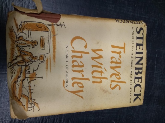 Book-Travels with Charlie by John Steinbeck 1962 DJ