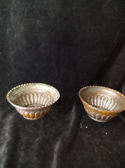 Collection of two Vintage Copper Jello Molds-Made in Italy