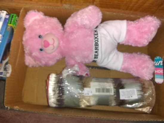 BL-Table Runner, Pink Plush Bear