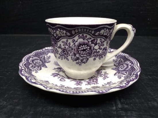 Vintage Cup and Saucer-Crown Ducal-Bristol England