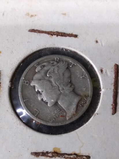 Coin-1936 Mercury Head Dime