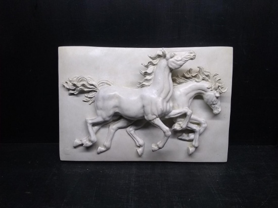Ceramic Wall Art-Running Horses