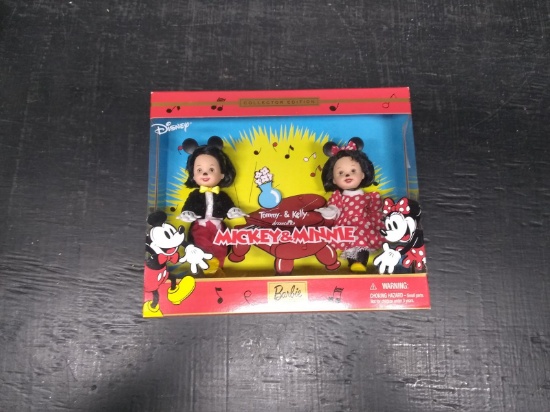 Tommy & Kelly Mickey and Minnie Barbie Doll Set-NIB