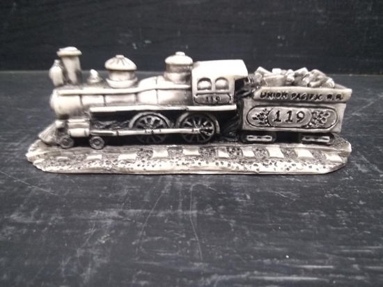 Carved Georgian Marble Trains Gone By-119