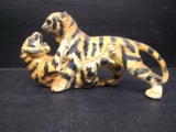Hand painted Japan Angry Tigers Figure