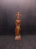 Hand Carved wooden Figure-Man Playing Drum