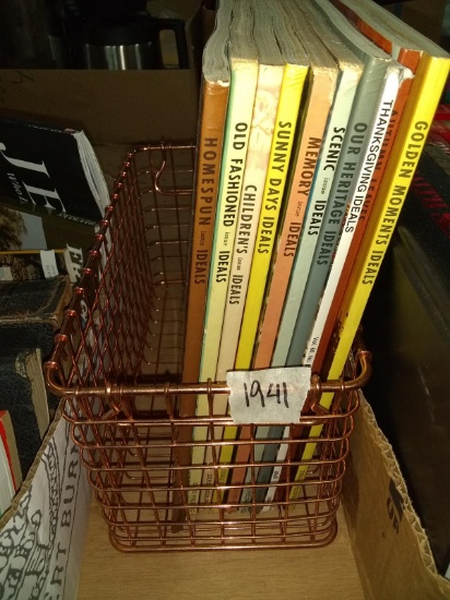 BL-Assorted Magazines w/ Wire Basket