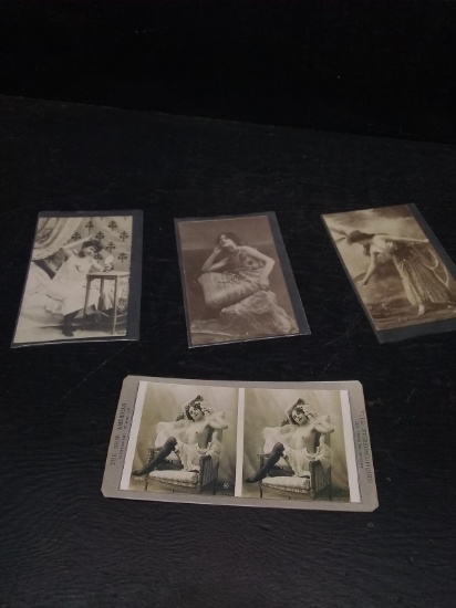 Ephemera-Victorian Burlesque Postcards