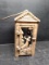 Cast Iron Tea Light Garden Lantern with Deer Motif