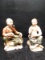Pair New Orleans Porcelain Figures-Old Man and Woman