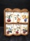 Vintage Wood and Ceramic Spice Rack