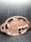 Carved Wooden Chip and Dip Platter