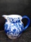 Blue and White Decorative Victoria Ware Ironstone Pitcher