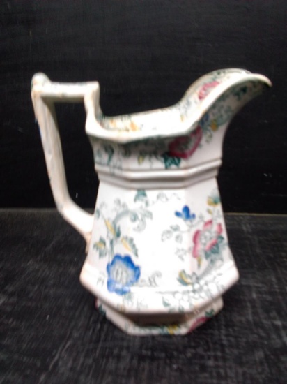 Vintage Staffordshire Transferware Creamer