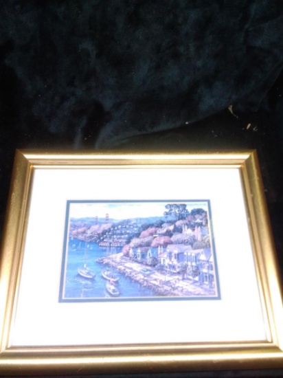 Framed and Matted Print-San Francisco Landscape by Anna Chrasta