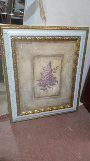 Framed Decorative Print-Flowers