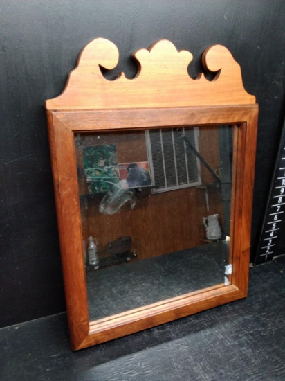 Original Framed Walnut Mirror - Crafted by Ellis Vaughan Halifax NC