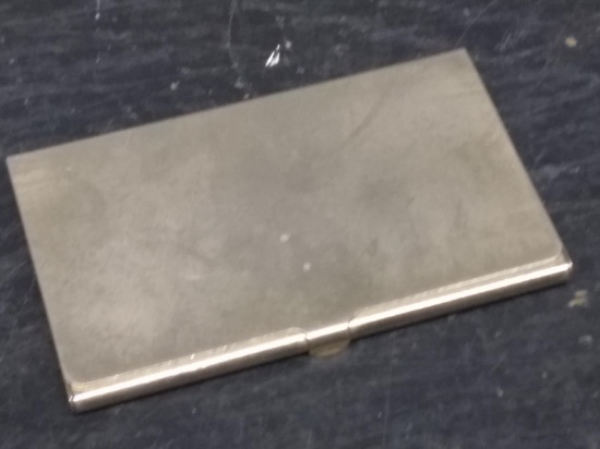 Vintage Gold Tone Business Card Holder