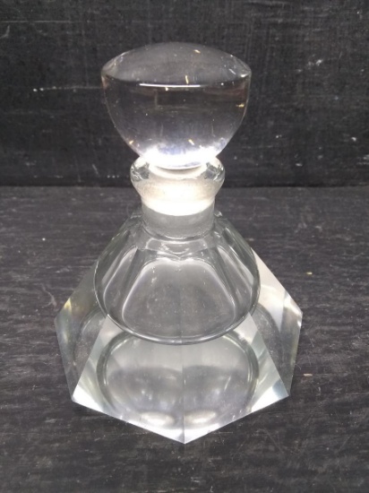 Antique Crystal Perfume Jar