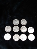(10) Various Dates JFK Half Dollars