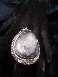 German Silver Jewelry-Ring Dendrite Size 6
