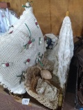 BL-Decorative Pillow, Rabbit Decor, Basket