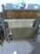 Oak MCM Single Bed with Metal Rails