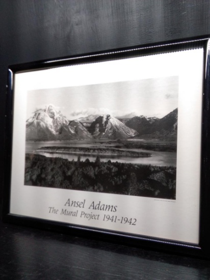 Framed Print-Ansel Adams The Mural Project 1941-42
