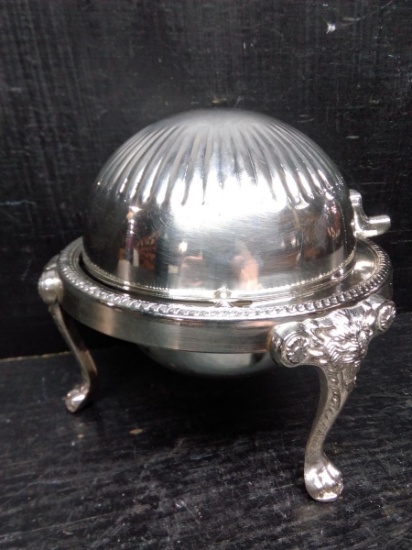 Victorian Silver Plated Butter Dish