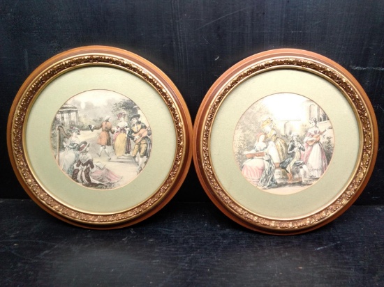 Pair Framed Victorian Prints