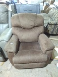 Warehouse-Brown Microfiber Recliner by Lazy Boy