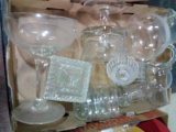 BL-Assorted Glass-Pitcher, Pedestal Bowl, Candy Dish, Bowls
