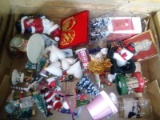 BL-Assorted Christmas Ornaments and Village Items