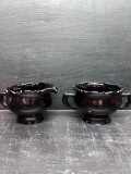 Black Amethyst-Sugar and Creamer