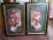 Pair Framed Prints-Still Life Flower Bouquets
