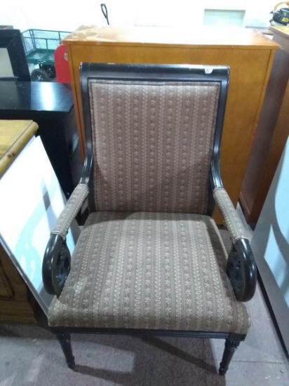 Contemporary Empire Style Upholstered Armchair