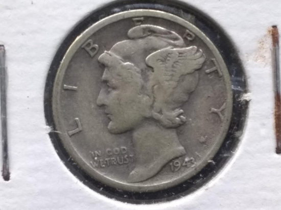 Coin-1943 Mercury Head Dime