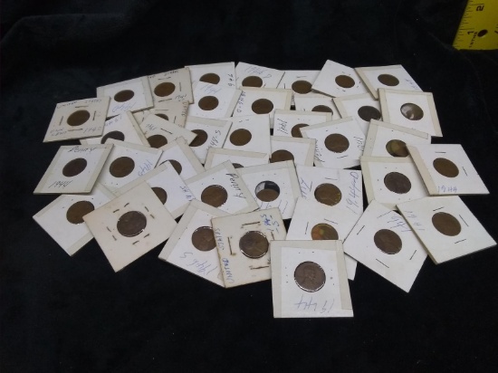 Coin-(40) 1940s Pennies
