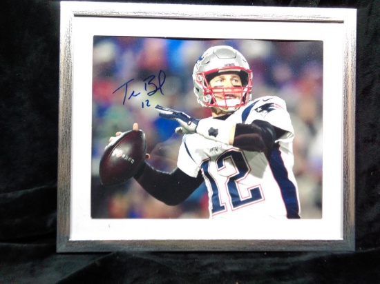 Autographed Legends Framed Signed Pictures with COA-Tom Brady