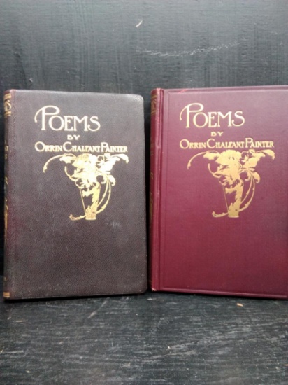 Vintage Book-(2) Poems By Orrin Chalfant Painter 1911