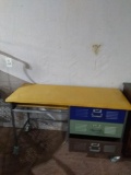 Pier 1 Industrial Style Rolling Desk with Keyboard Tray