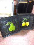 Pair Framed Wall Art-Fruit